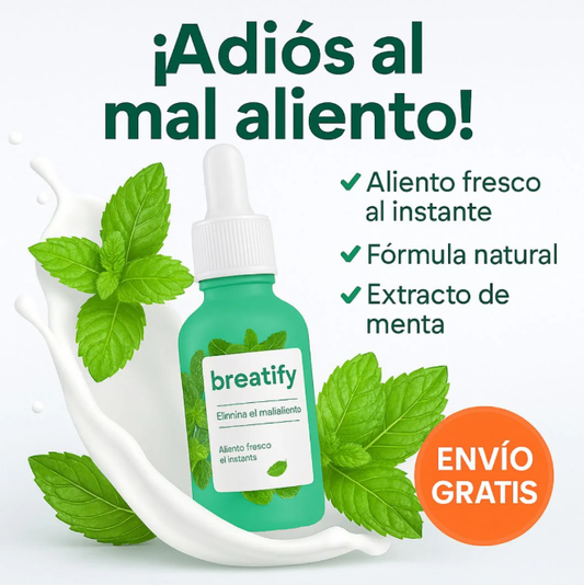 🌿 BREATIFY™ – Neutraliza el Mal Aliento Desde la Raíz